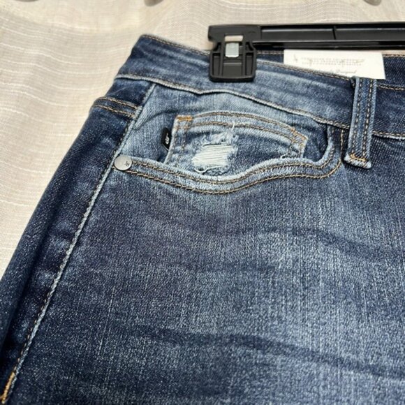 NWT Judy Blue Jeans Slim Bootcut High Rise Dark Wash Denim Stretch Women's 16W - Picture 4 of 9